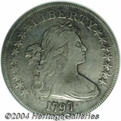 1797 S$1 9x7 Stars, Large Letters VF25 ANACS.