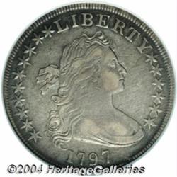 1797 S$1 10x6 Stars XF45 NGC. B-3, BB-71, R.1.