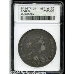 1798 S$1 Large Eagle--Scratched--ANACS. XF