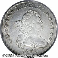 1800 S$1 Dotted Date AU53 PCGS. B-14, BB-194,