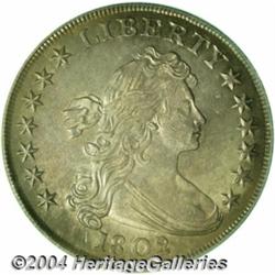 1802/1 S$1 Wide Date AU58 PCGS. B-3, BB-234,