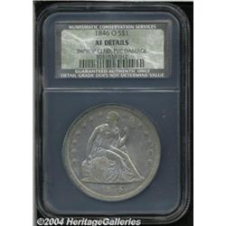 1846-O S$1 XF40 Details, Improperly Cleaned,