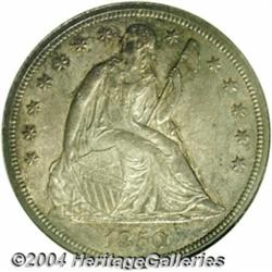 1850 S$1 MS60 NGC. Breen-5443. Breen's Open 5