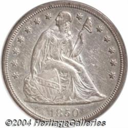 1850-O S$1 AU55 NGC. The 1850-O is the second