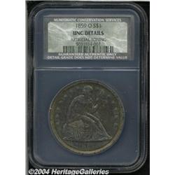 1859-O S$1 MS60 Details, Artificial Toning,
