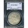 Image 1 : 1870 S$1 MS61 PCGS. Medium gray-gold with some