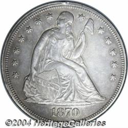 1870-CC S$1 AU55 Cleaned Uncertified.