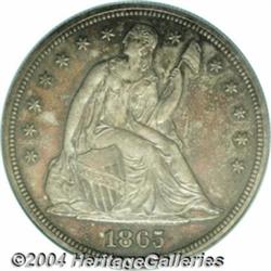 1865 S$1 PR64 PCGS. Only 47,000 business