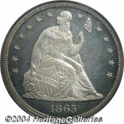 1865 S$1 PR64 Cameo PCGS. The Philadelphia