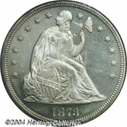 1873 S$1 PR64 PCGS. The final year of the