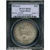 Image 1 : 1874-CC T$1 Chop Mark MS62 PCGS. A series of