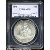 Image 1 : 1875 T$1 AU58 PCGS. Type Two Reverse. The