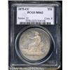 Image 1 : 1875-CC T$1 MS62 PCGS. Type One Reverse. Rich