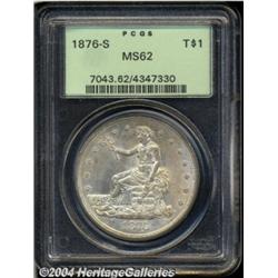 1876-S T$1 MS62 PCGS. Type One Obverse and