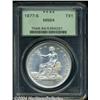 Image 1 : 1877-S T$1 MS64 PCGS. Medium gray patina with