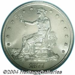 1877-S T$1 MS64 PCGS. A Choice, untoned