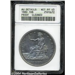 1880 T$1--Cleaned--ANACS. AU Details, Net