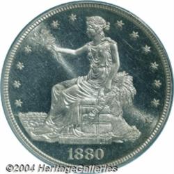 1880 T$1 PR67 Cameo PCGS. While this issue is