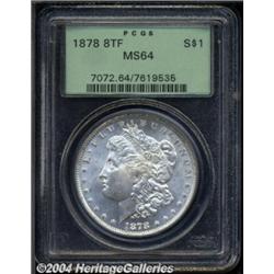 1878 8TF S$1 MS64 PCGS. Type I-A2. VAM-18.