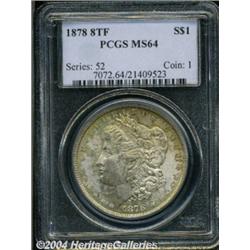 1878 8TF S$1 MS64 PCGS. Type A1 reverse.