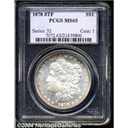 1878 8TF S$1 MS65 PCGS. Well struck with very