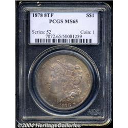 1878 8TF S$1 MS65 PCGS. Type A1 reverse. Dusky