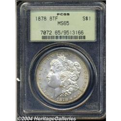 1878 8TF S$1 MS65 PCGS. Light golden toning
