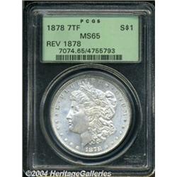 1878 7TF S$1 Reverse of 1878 MS65 PCGS.