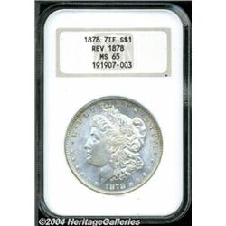 1878 7TF S$1 Reverse of 1878 MS65 NGC.