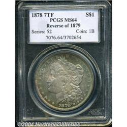1878 7TF S$1 Reverse of 1879 MS64 PCGS. Boldly