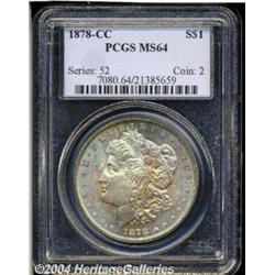 1878-CC S$1 MS64 PCGS. An imposing near-Gem