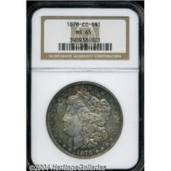 1878-CC S$1 MS65 NGC. A narrow, peripheral