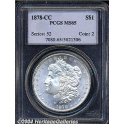 1878-CC S$1 MS65 PCGS. Fully struck, as