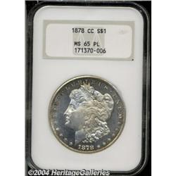1878-CC S$1 MS65 Prooflike NGC. Well struck