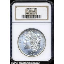 1879 S$1 MS65 NGC. Boldly struck, save for