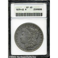 1879-CC S$1 XF40 ANACS. A natural medium gray