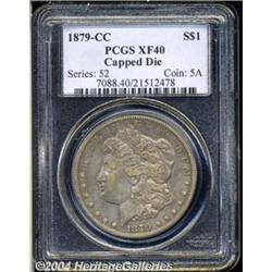 1879-CC S$1 Capped Die XF40 PCGS. VAM-3. A Top