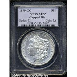 1879-CC S$1 Capped Die AU55 PCGS. VAM-3. A Top