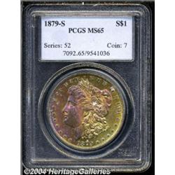 1879-S S$1 MS65 PCGS. Gripping golden and