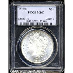1879-S S$1 MS67 PCGS. Brilliant, untoned