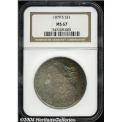 1879-S S$1 MS67 NGC. A peerless Gem bathed