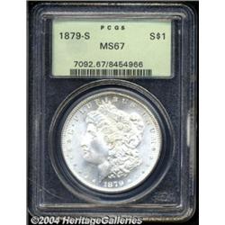 1879-S S$1 MS67 PCGS. This piece is close to