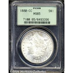 1880-CC S$1 MS65 PCGS. This popular CC Morgan