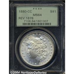 1880/79-CC S$1 Reverse of 1878 MS64 PCGS.