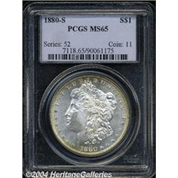 1880-S S$1 MS65 PCGS. Well struck, lustrous,