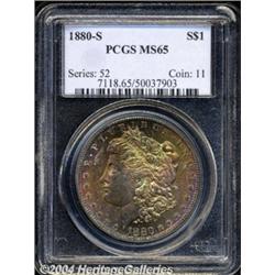 1880-S S$1 MS65 PCGS. The obverse has a rich
