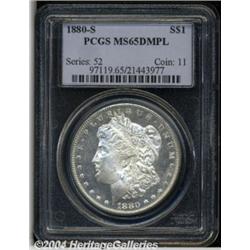 1880-S S$1 MS65 Deep Mirror Prooflike PCGS.