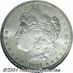 1881-CC S$1 MS65 Deep Mirror Prooflike NGC. A