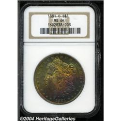 1881-O S$1 MS64 NGC. One of the more