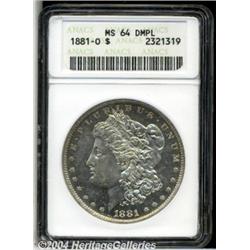 1881-O S$1 MS64 Deep Mirror Prooflike ANACS.